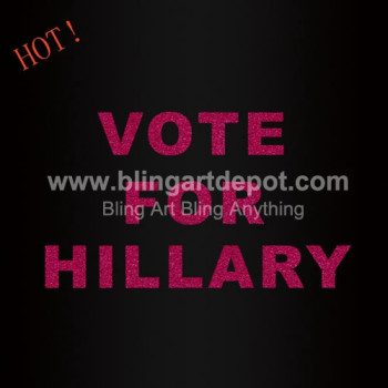 Vote For Hillary Iron On Transfers Glitter Vinyl Vote For Hillary Iron On Transfers Glitter Vinyl